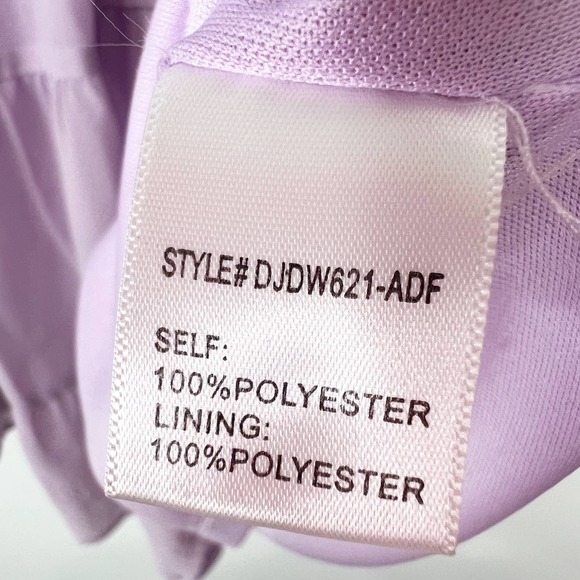 Altar'd State lavender purple long sleeve chiffon dress size Medium - Picture 4 of 7